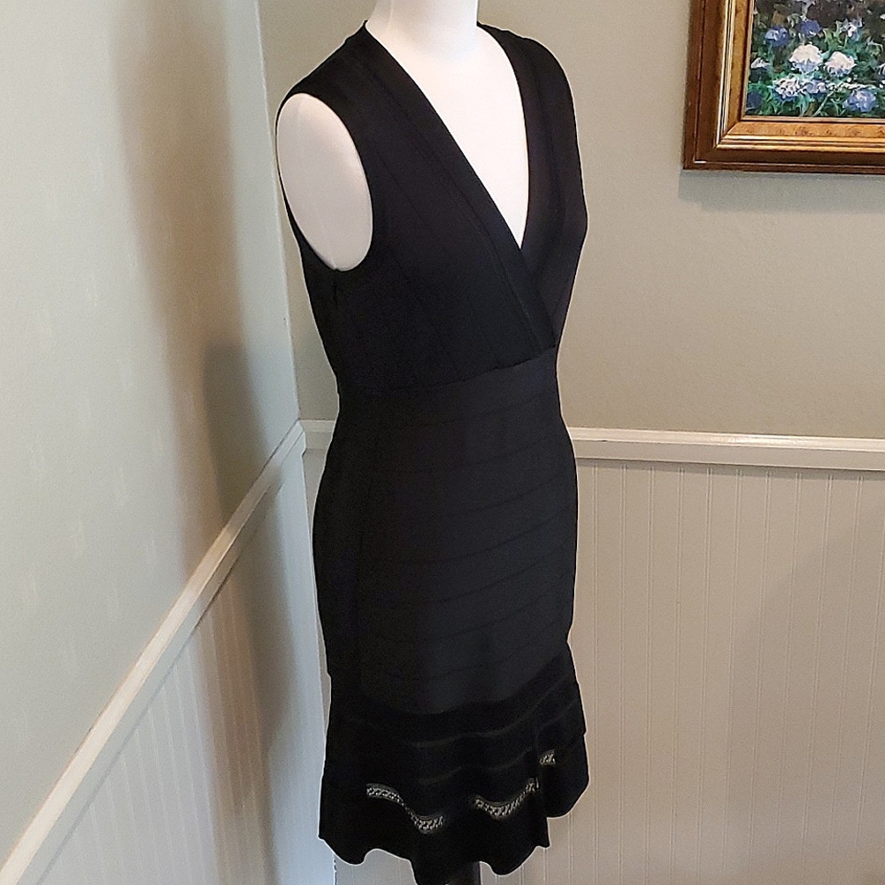 French Connection fitted bandage dress